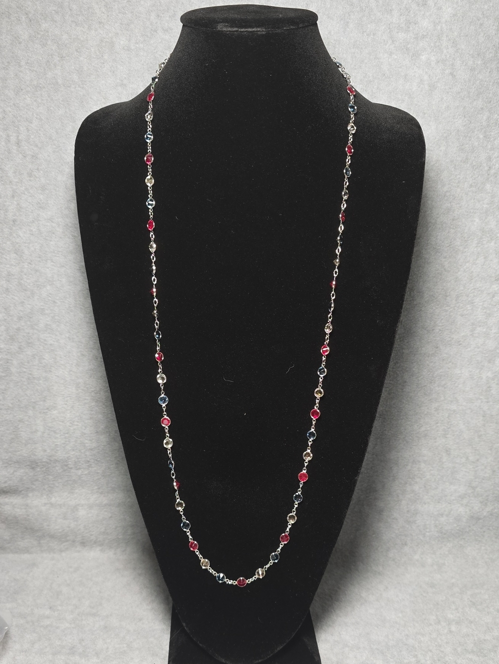 Touchstone Crystal by Swarovski Long Station-Style Chanelle Necklace